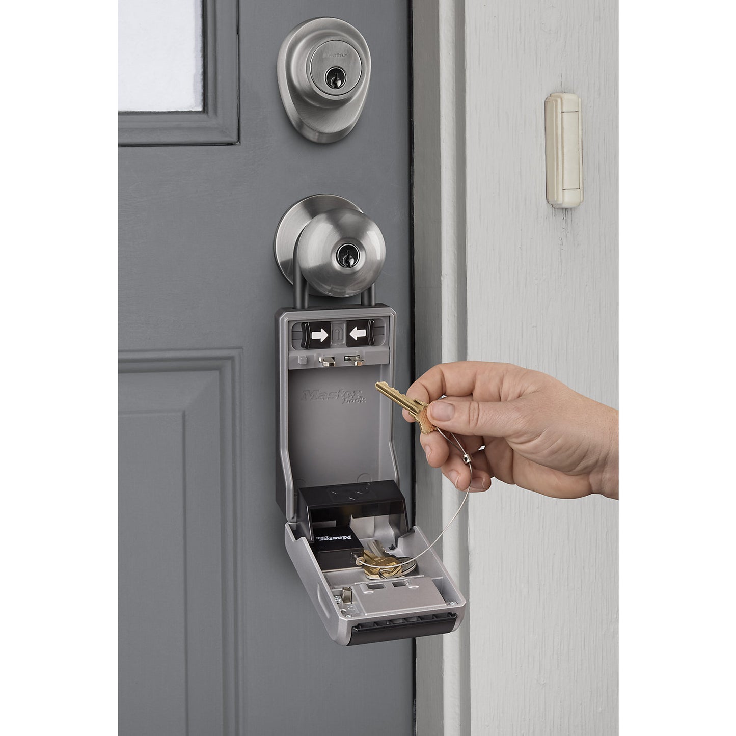 Key holder for key boxes, pack of 6, black.