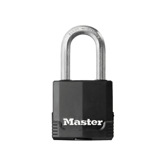 Padlock, steel, with rust protection cover, pack of 4, black.