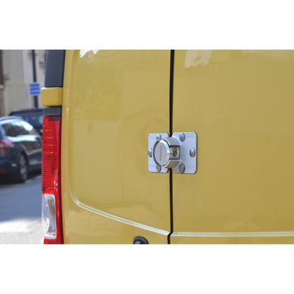 Heavy-duty bar lock, pack of 4, with padlock.