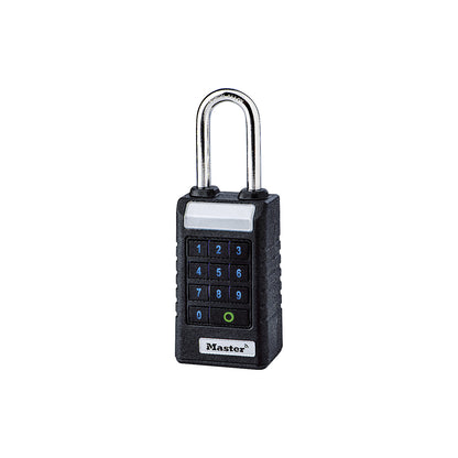 Padlock with Bluetooth®, with extended handle, black.