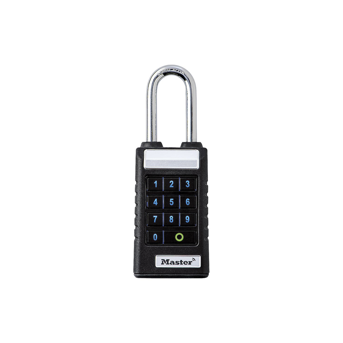 Padlock with Bluetooth®, with extended handle, black.