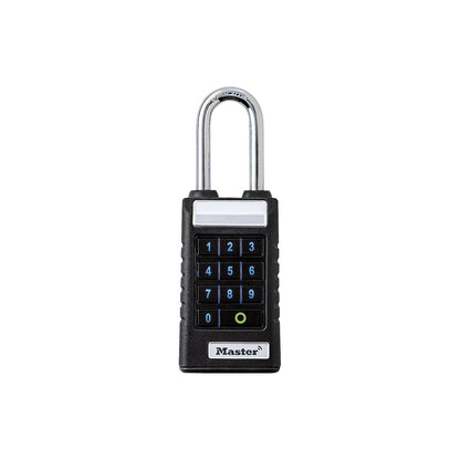 Padlock with Bluetooth®, with extended handle, black.