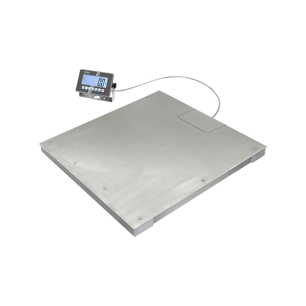 IoT-Line floor scale BXC, max. weighing range 1500 kg, scale division 500 g, W 1000 mm.