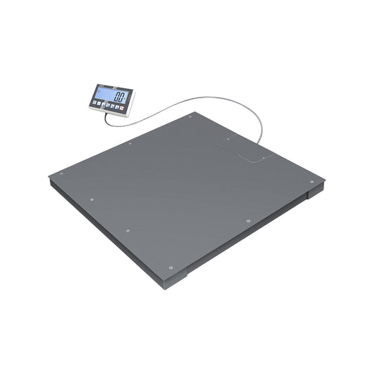 IoT-Line floor scale BFC, steel, weighing range up to 1500 kg, 1000 x 1000 mm.