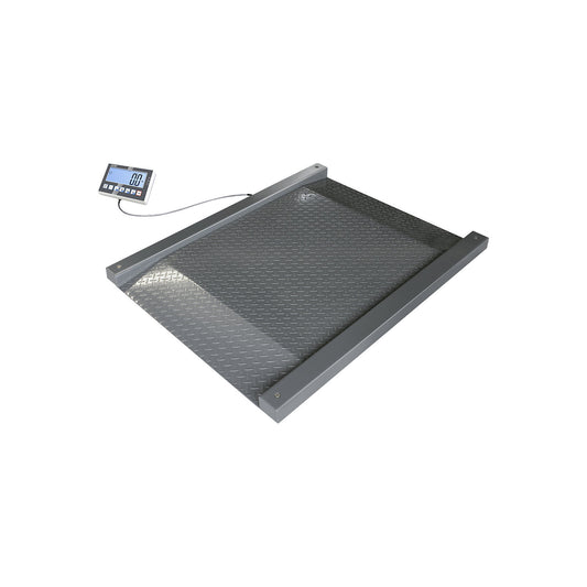 IoT-Line drive-through scale NFC, steel, weighing range up to 600 kg, 1200 x 1200 mm.