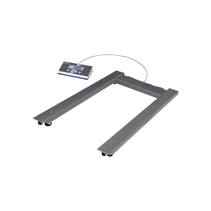 UIB pallet scale, steel, weighing range up to 600 kg, 1195 x 840 mm.
