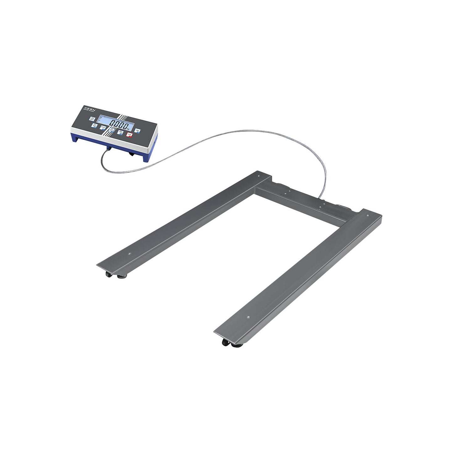 UID pallet scale, steel, weighing range up to 3000 kg, 1195 x 840 mm.