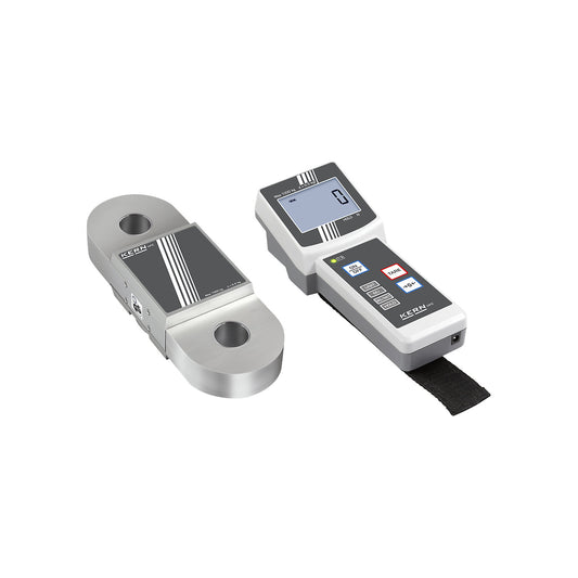 HFC crane scales, grey, weighing range up to 1000 kg, read-out accuracy 500 g.