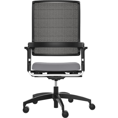 LORDO FLEX office chair, with mesh back rest, grey.
