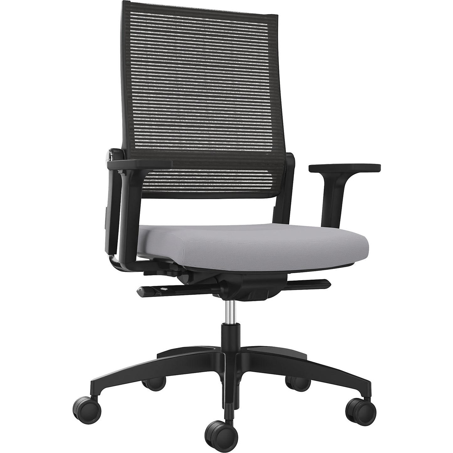 LORDO FLEX office chair, with mesh back rest, grey.