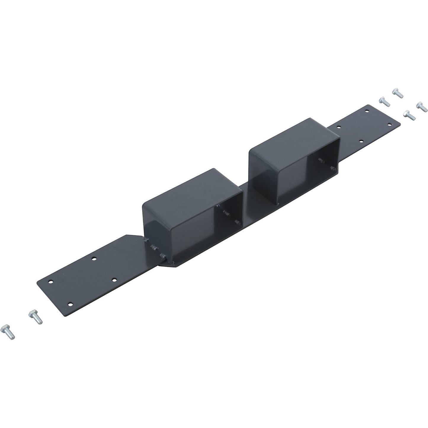 Forklift shoe, for transport trolley without beams, for frame width 700 mm, charcoal.