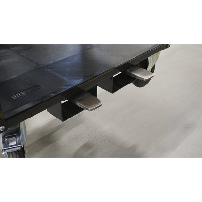 Forklift shoe, for transport trolley without beams, for frame width 700 mm, charcoal.