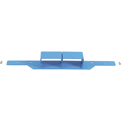 Forklift shoe, for transport trolley with beams, for frame width 700 mm, light blue.
