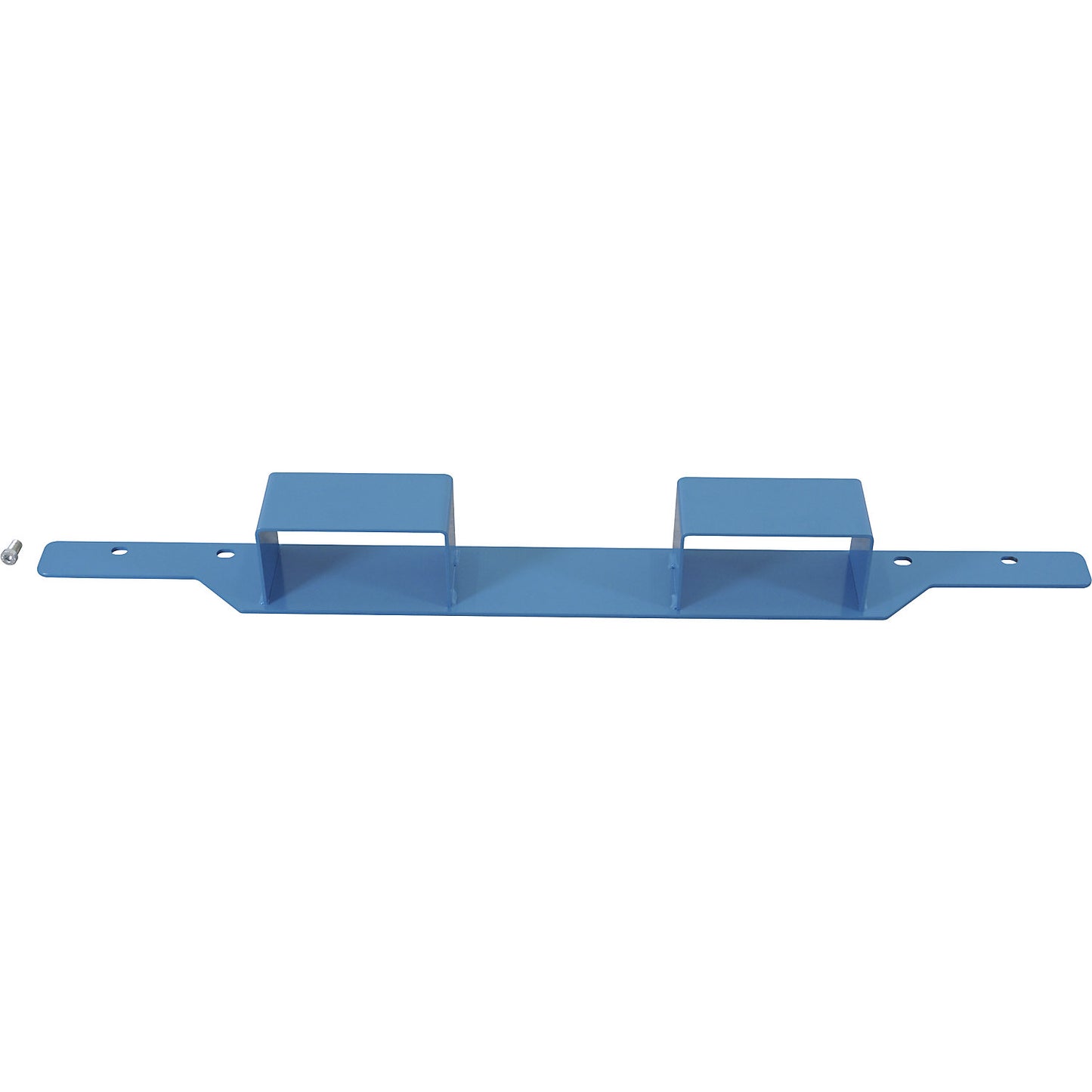 Forklift shoe, for transport trolley with beams, for frame width 800 mm, light blue.