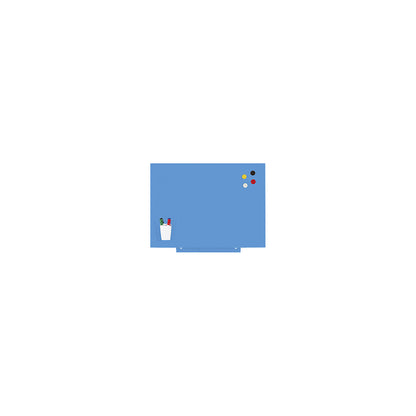 Skincolor whiteboard, BASIC version - sheet steel, painted, WxH 750 x 550 mm, blue.
