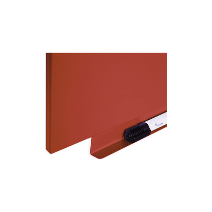 Skincolor whiteboard, BASIC version - sheet steel, painted, WxH 750 x 550 mm, orange.