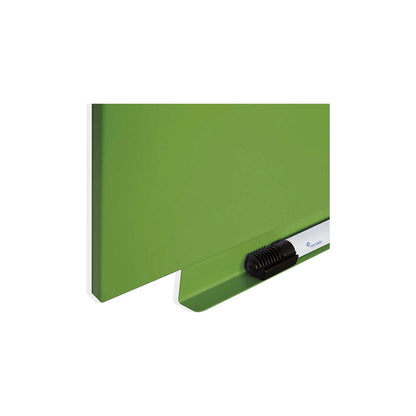 Skincolor whiteboard, BASIC version - sheet steel, painted, WxH 1290 x 1290 mm, green.