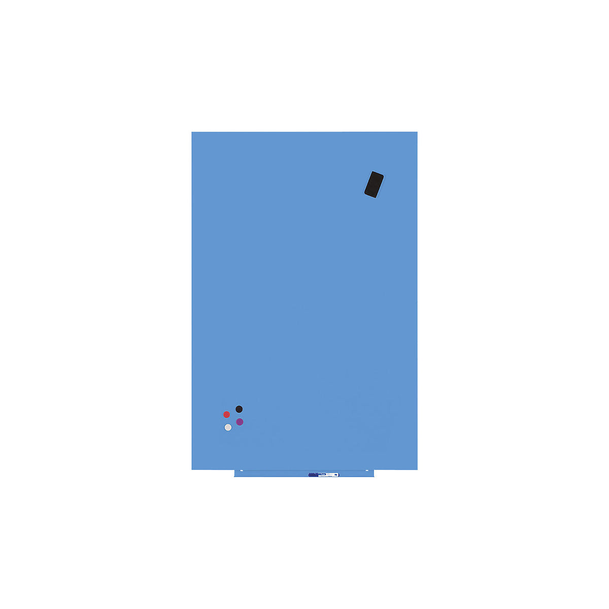 Skincolor whiteboard, BASIC version - sheet steel, painted, WxH 1500 x 1000 mm, blue.