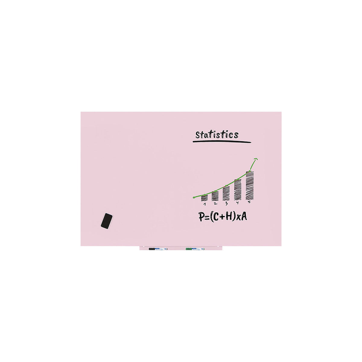Skincolor whiteboard, BASIC version - sheet steel, painted, WxH 1500 x 1000 mm, pink.