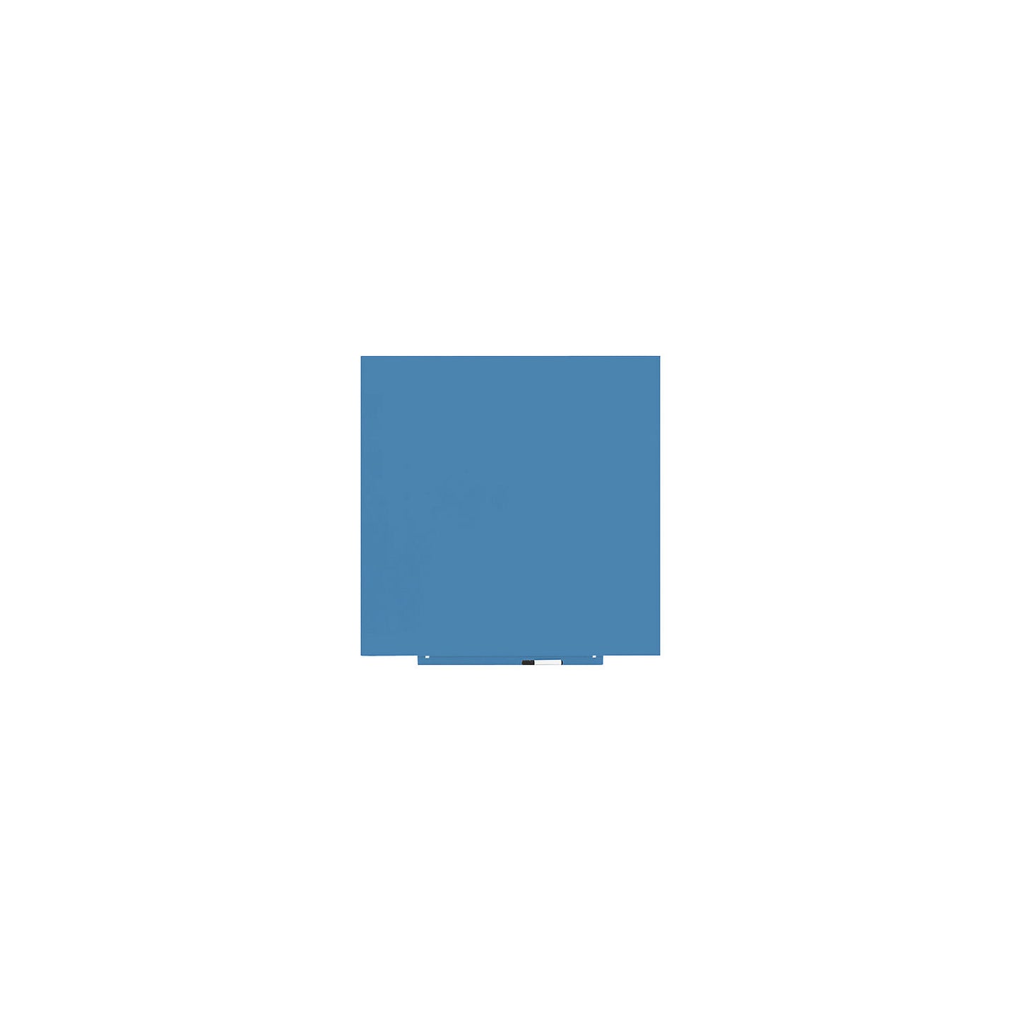 Skincolor whiteboard, BASIC version - sheet steel, painted, WxH 1000 x 1000 mm, pastel blue.