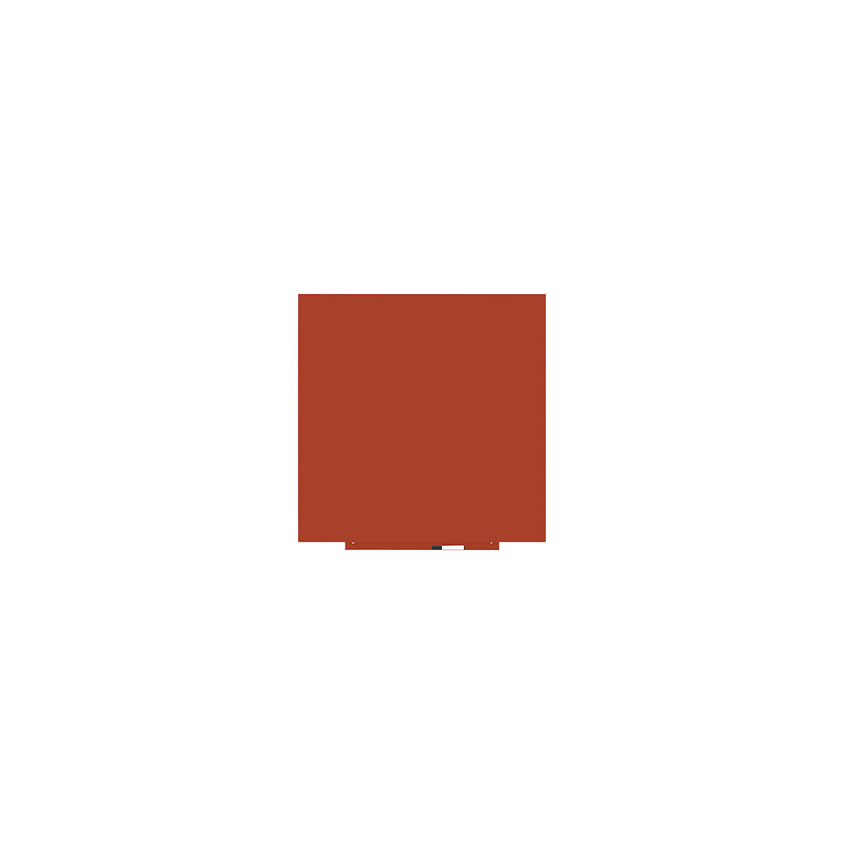 Skincolor whiteboard, BASIC version - sheet steel, painted, WxH 1000 x 1000 mm, orange.