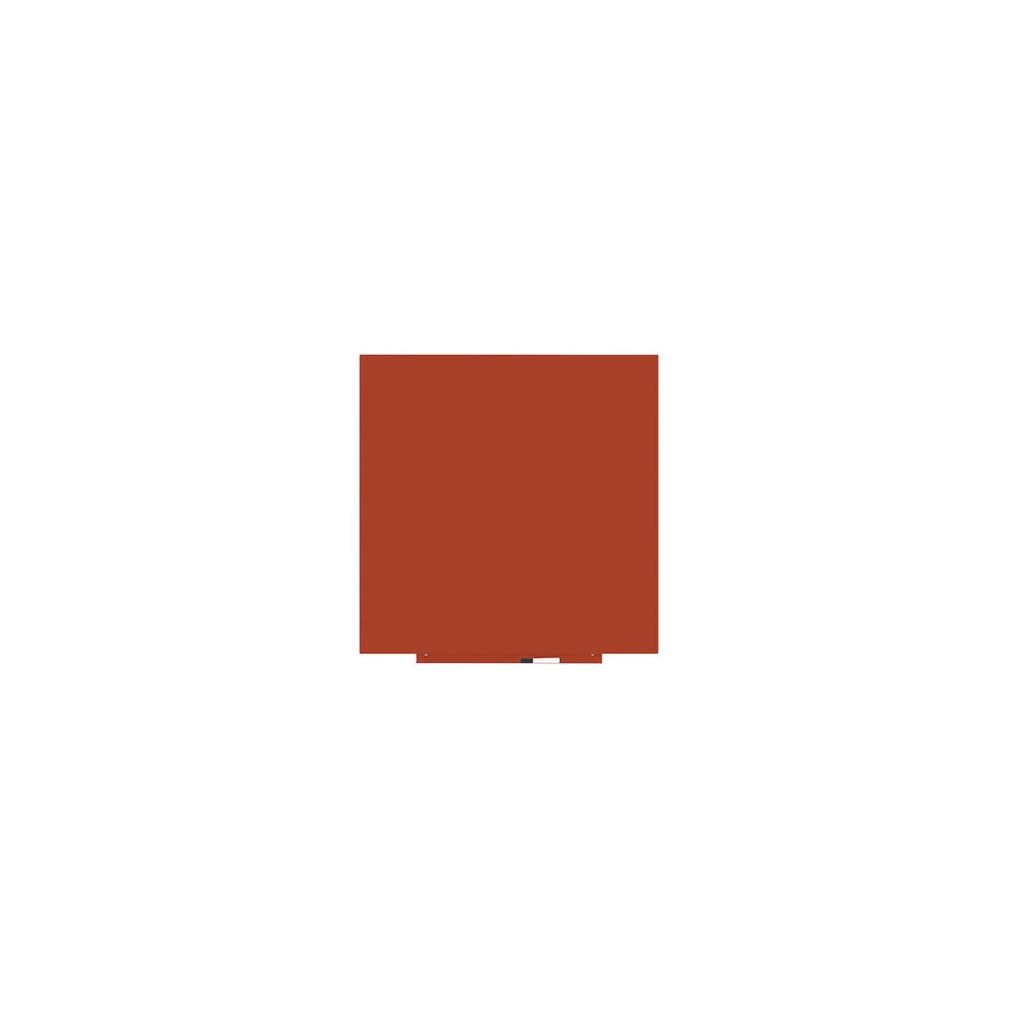 Skincolor whiteboard, BASIC version - sheet steel, painted, WxH 1000 x 1000 mm, orange.