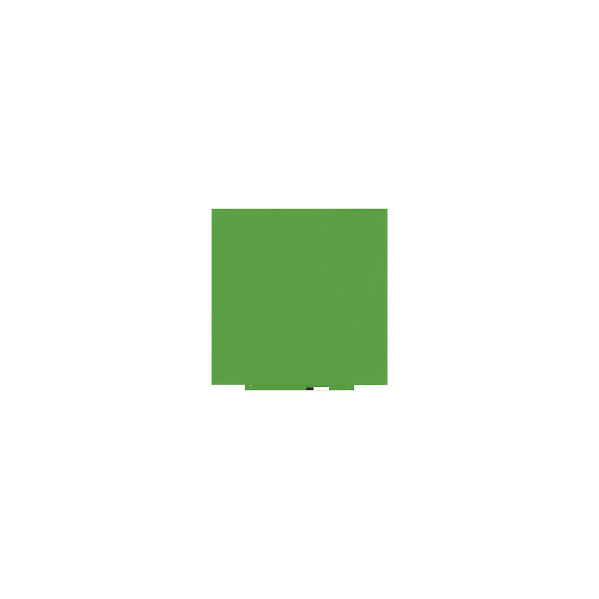 Skincolor whiteboard, BASIC version - sheet steel, painted, WxH 1000 x 1000 mm, green.