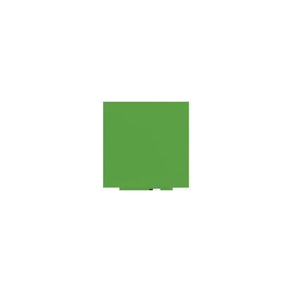 Skincolor whiteboard, BASIC version - sheet steel, painted, WxH 1000 x 1000 mm, green.