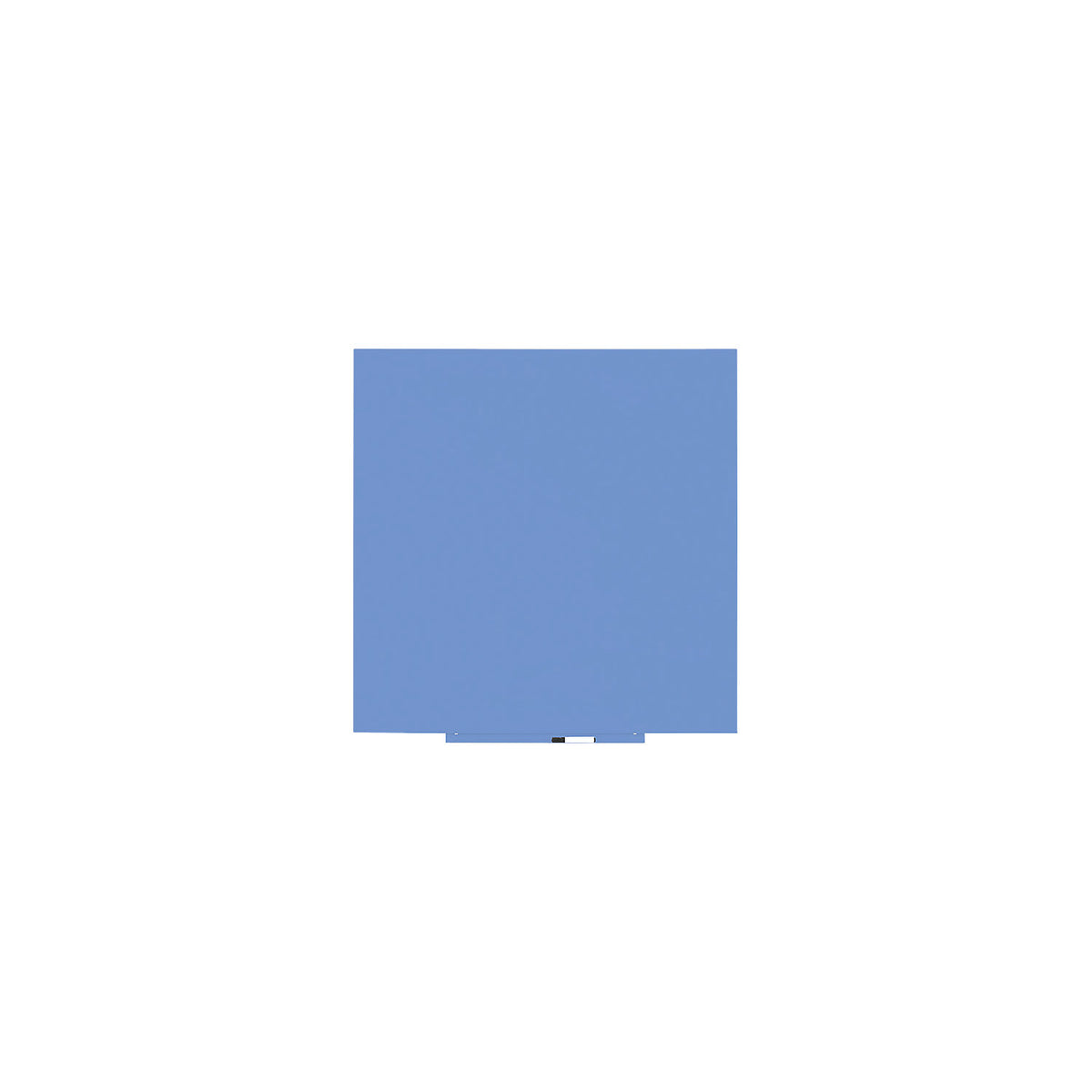 Skincolor whiteboard, BASIC version - sheet steel, painted, WxH 1000 x 1000 mm, blue.