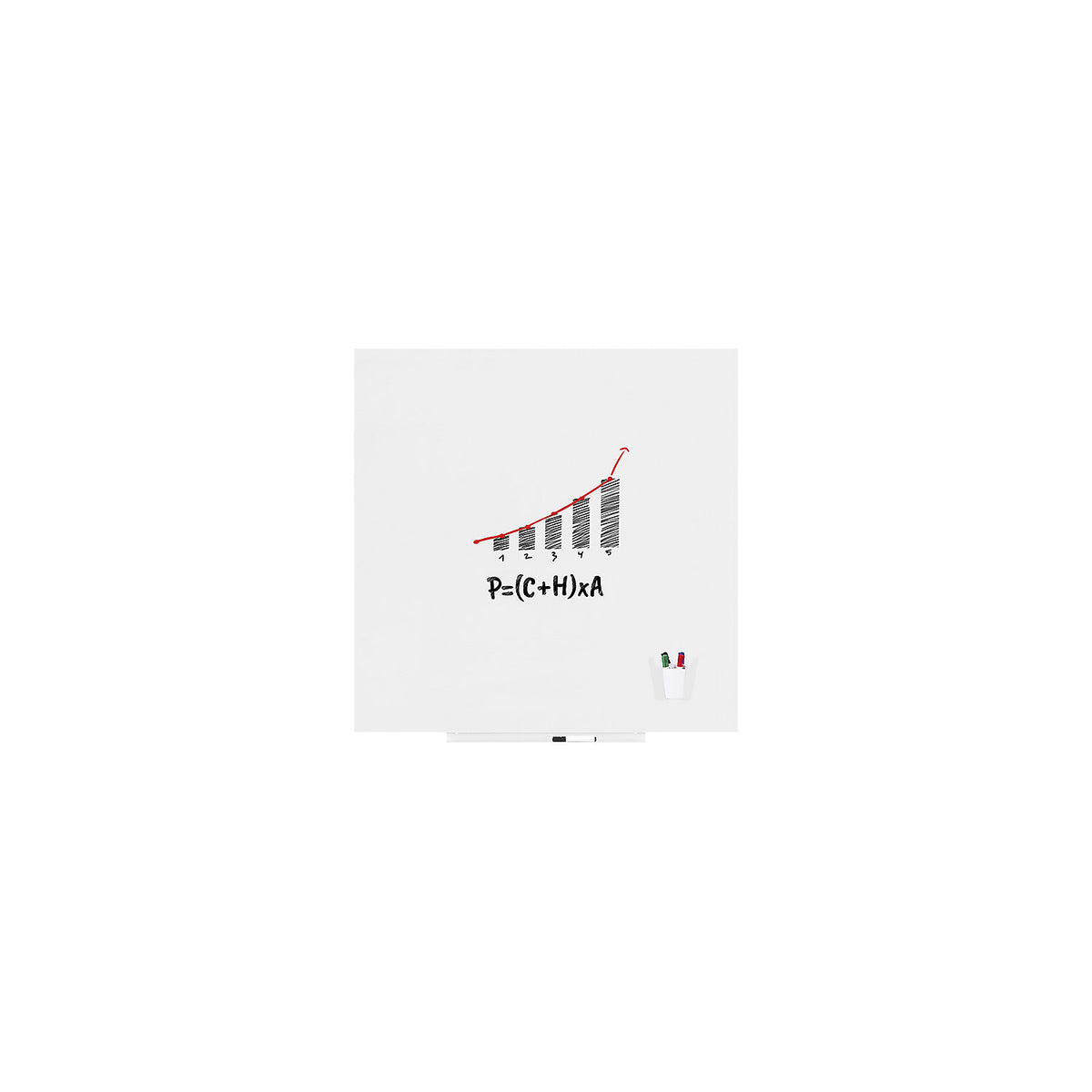 Skincolor whiteboard, BASIC version - sheet steel, painted, WxH 1290 x 1290 mm, white.