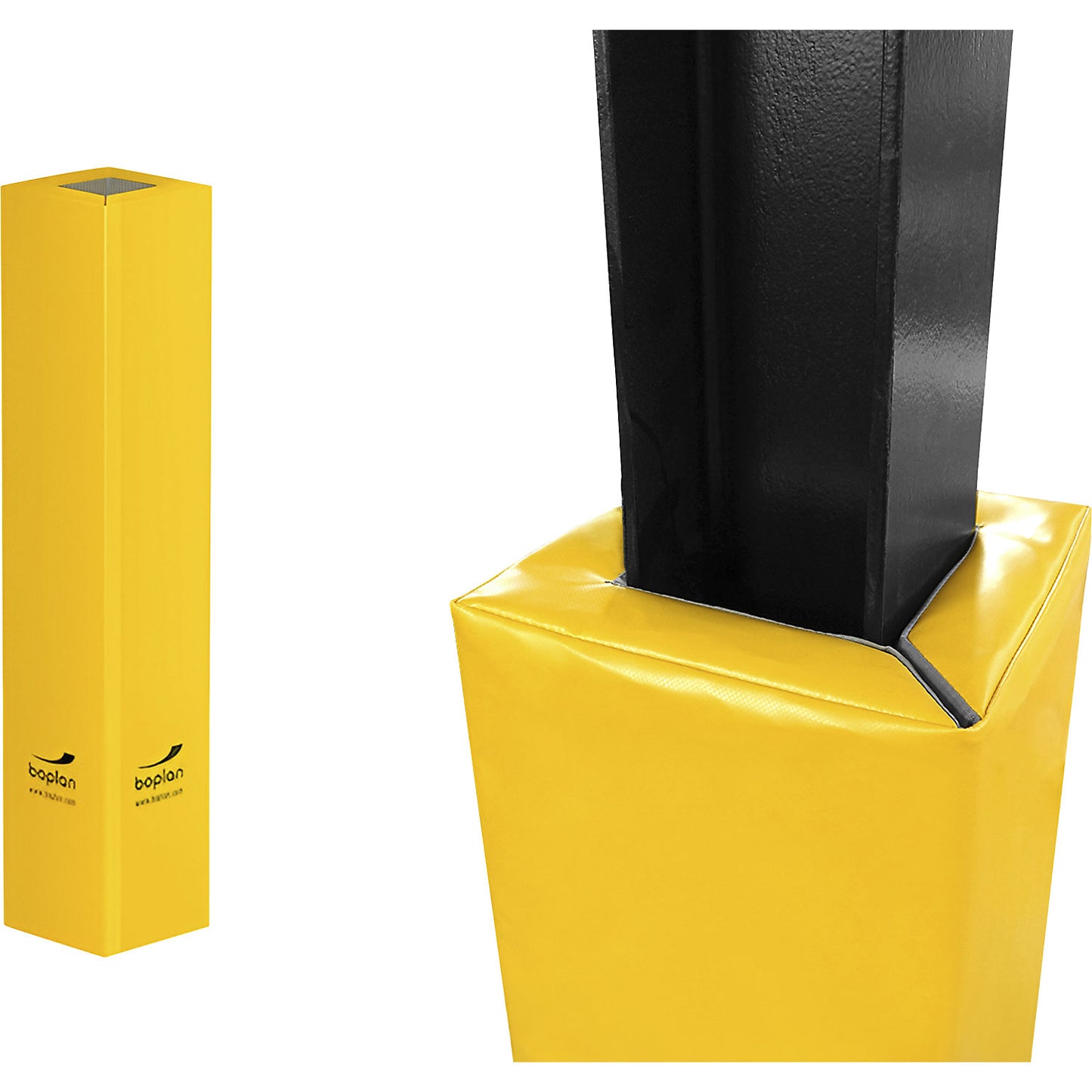 Column protection, soft, yellow, HxWxL 1800 x 200 x 200 mm.