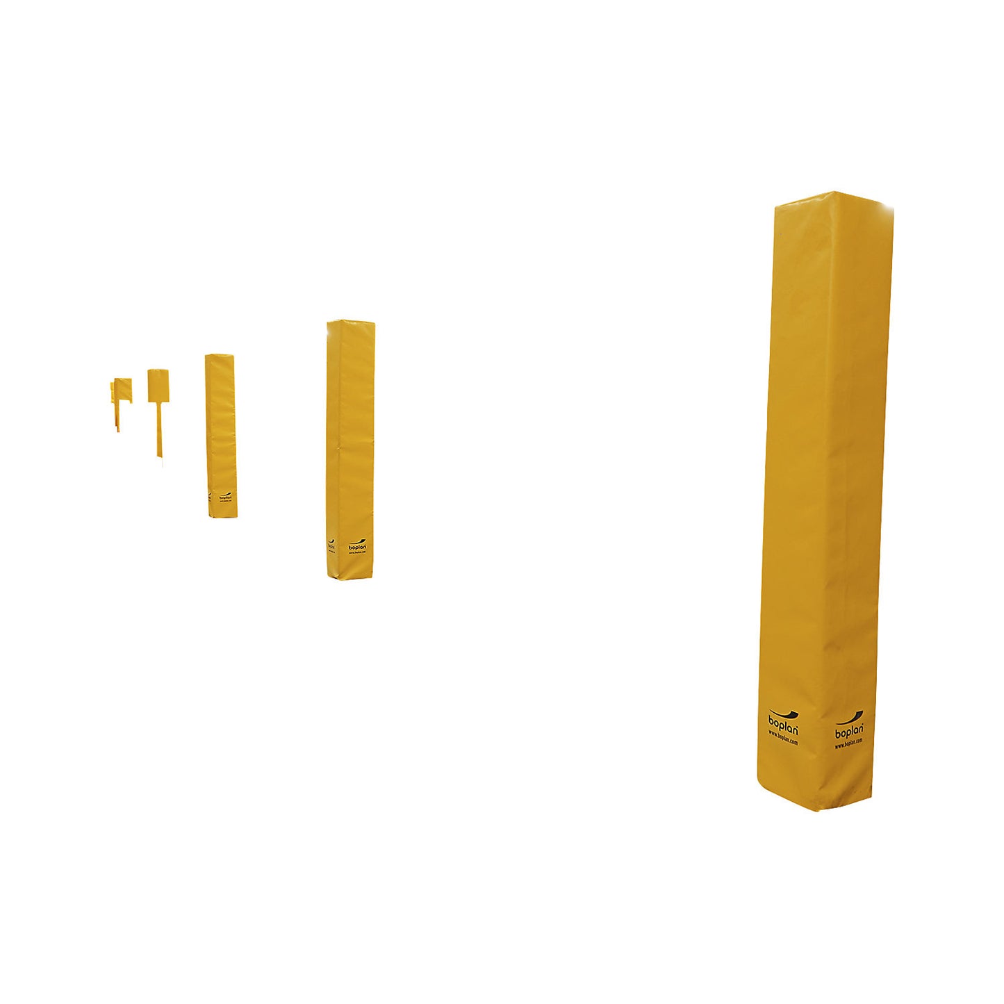 Column protection, soft, yellow, HxWxL 1800 x 200 x 200 mm.