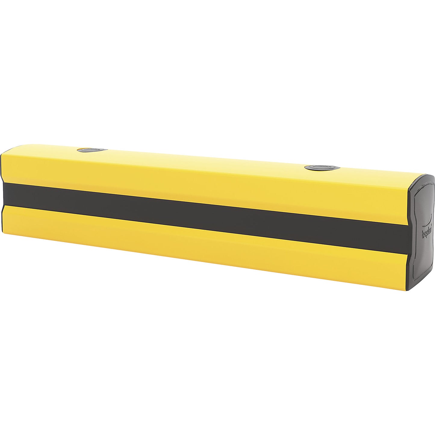 Floor rail barrier, yellow / black, HxWxL 205 x 174 x 1000 mm.