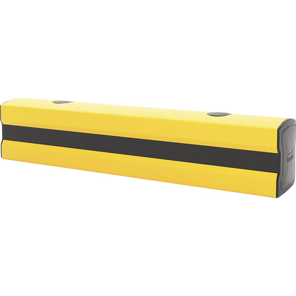 Floor rail barrier, yellow / black, HxWxL 205 x 174 x 1000 mm.
