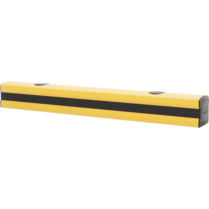 Floor rail barrier, yellow / black, HxWxL 120 x 120 x 1000 mm.