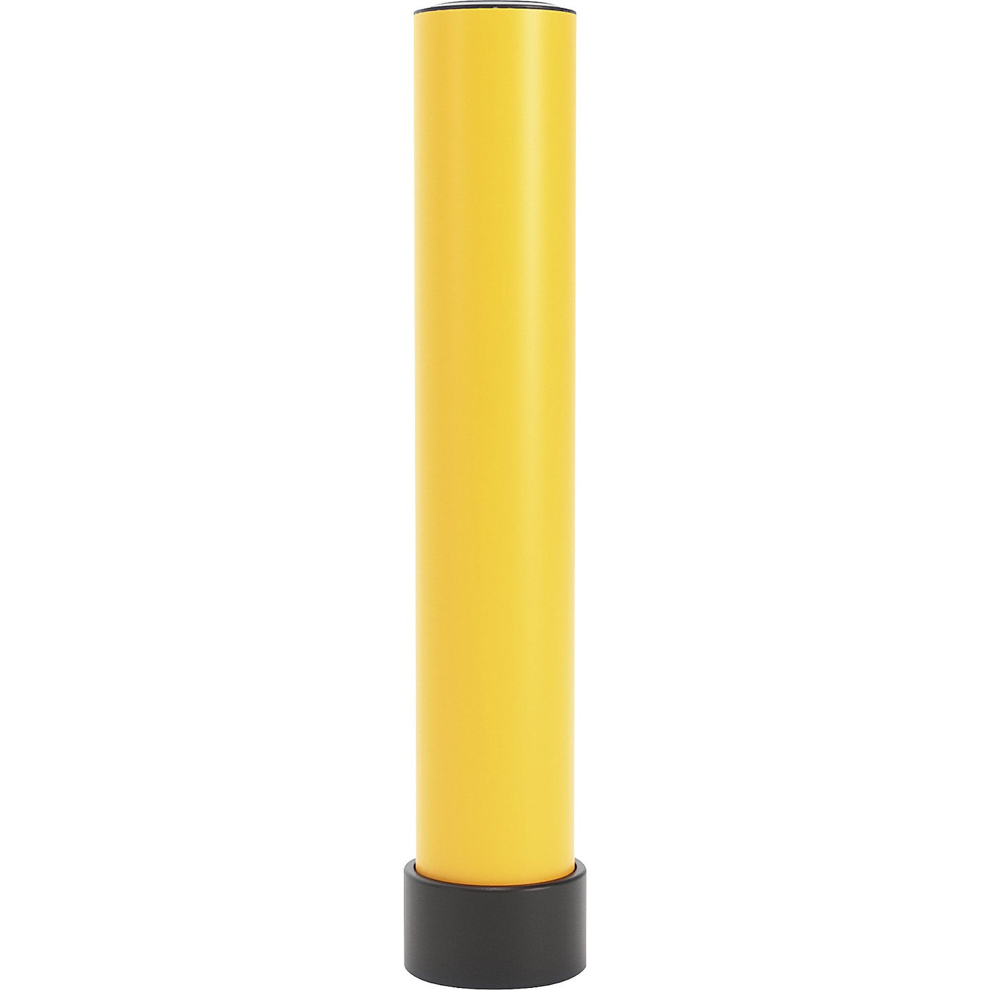 Crash protection bollard 125L, for charging stations, height 750 mm, yellow.