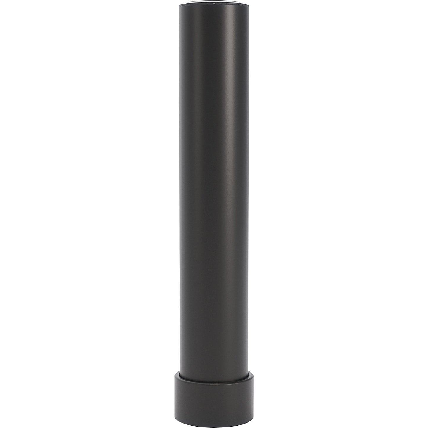 Crash protection bollard 125L, for charging stations, height 750 mm, black.
