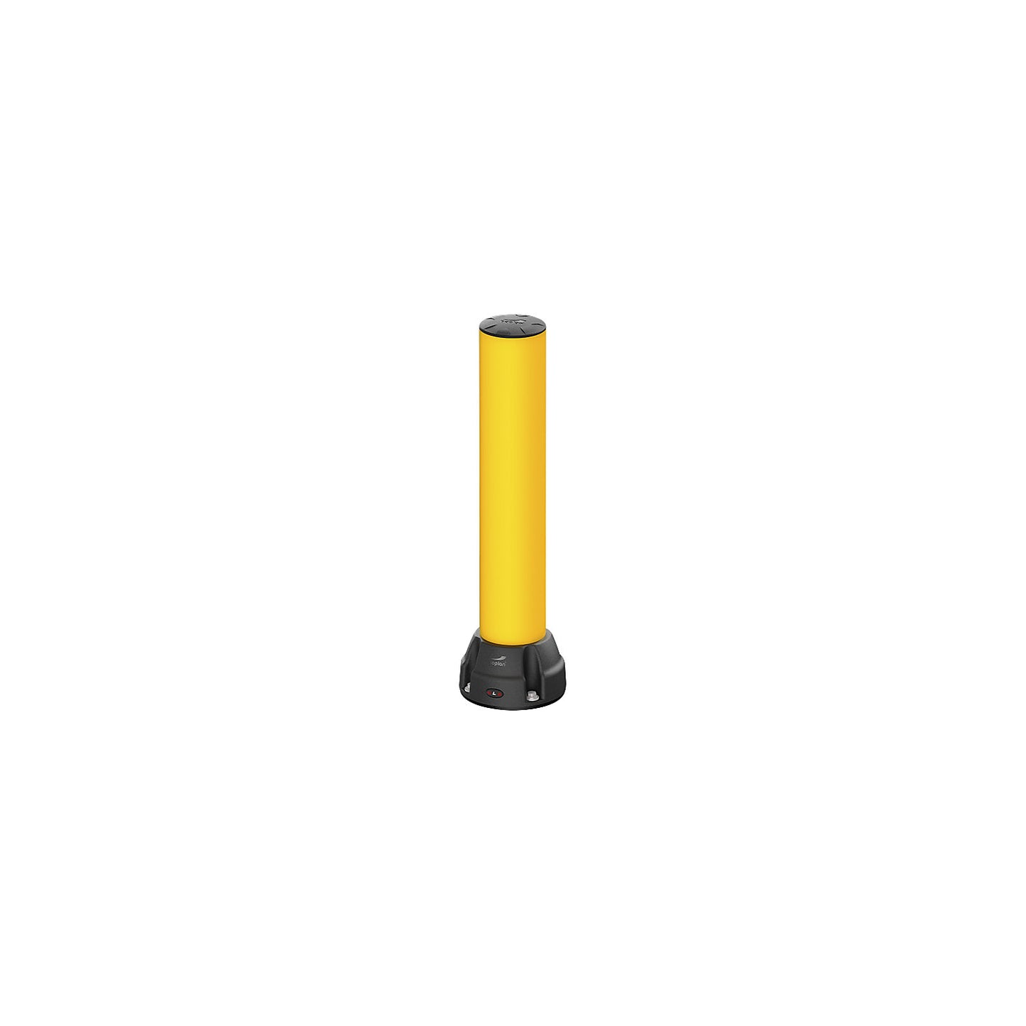 Crash protection bollard 125L, height 750 mm, zinc plated plate, yellow.