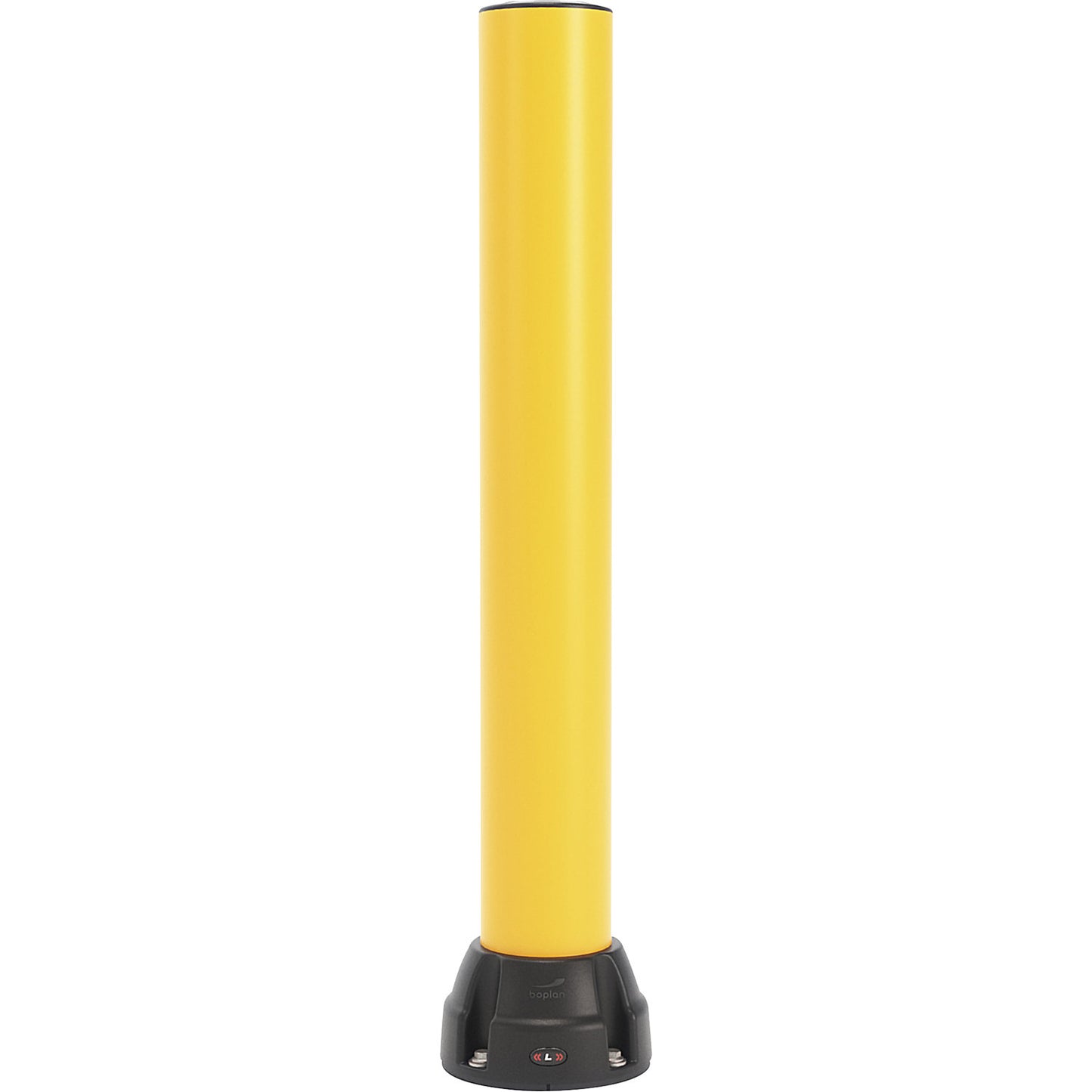 Crash protection bollard 125L, height 1000 mm, zinc plated plate, yellow.