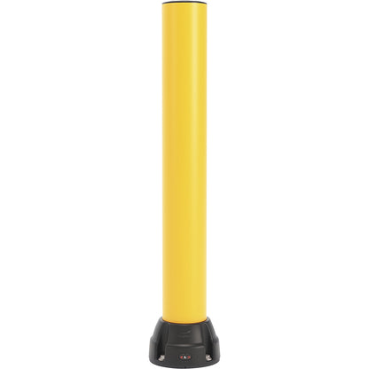 Crash protection bollard 125L, height 1000 mm, zinc plated plate, yellow.