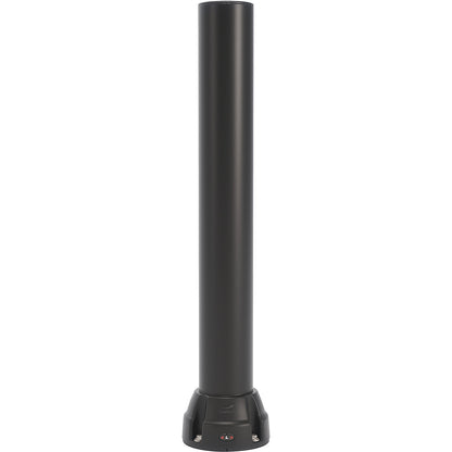 Crash protection bollard 125L, height 1000 mm, zinc plated plate, black.