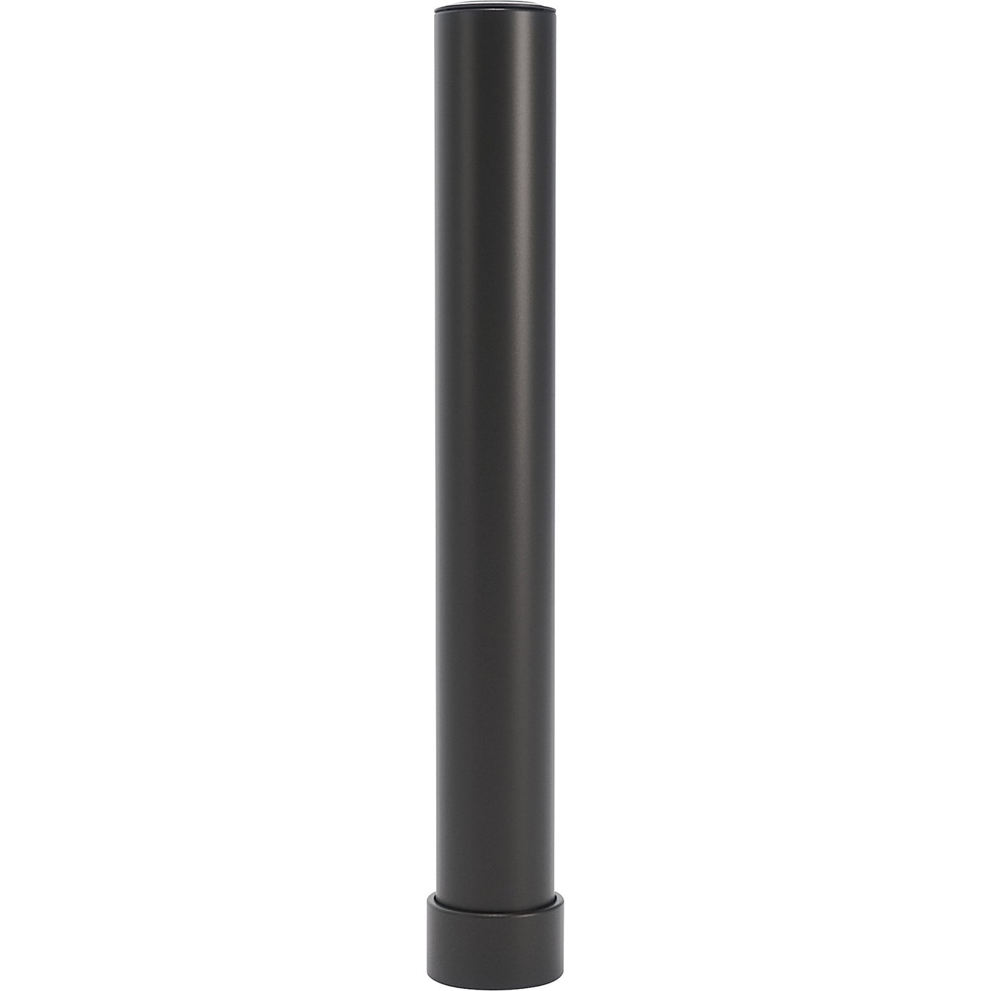 Crash protection bollard 125L, for charging stations, height 1000 mm, black.