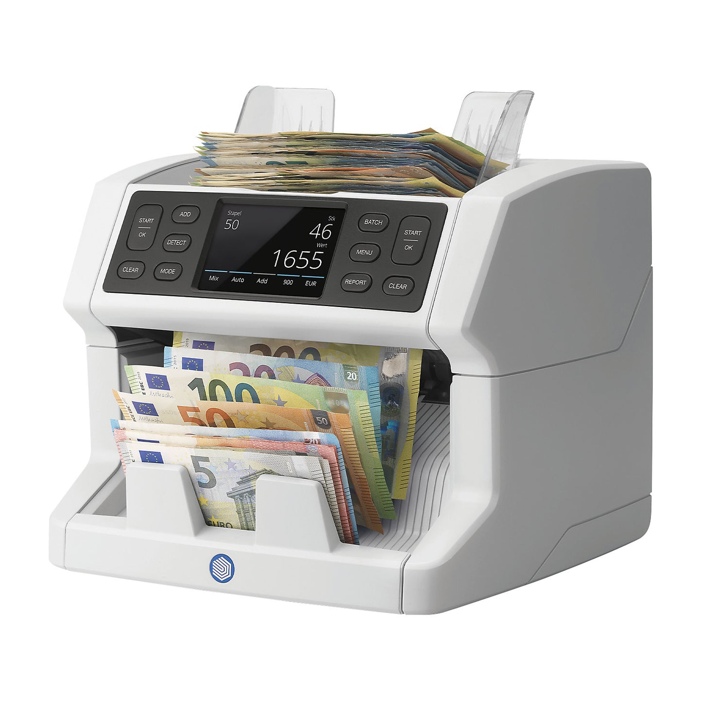 Banknote counter, 2865-S, sevenfold forgery detection.
