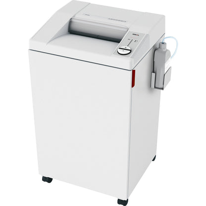 3104 CC document shredder with oiler, collection capacity 120 l, particles, 2 x 15 mm.