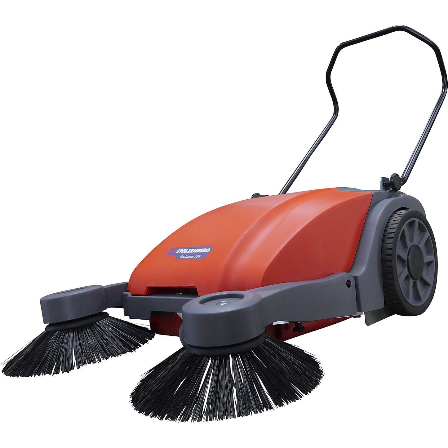 Vac Sweep sweeping machine, sweeping width 880 mm, with single-roller overthrow system.
