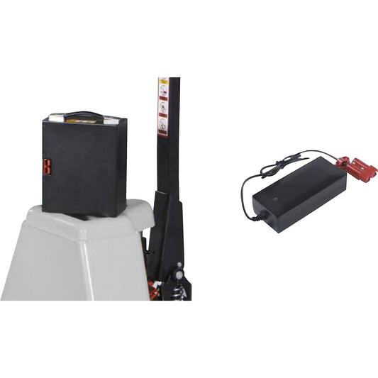 Replacement rechargeable battery, for EY15L electric pallet truck, charging time 5 hours.