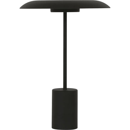 SMITH LED table lamp, with USB port, black, 600 lm.