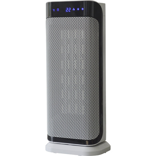PTC ceramic fan heater with display, 2000 W, LxWxH 126 x 170 x 409 mm.