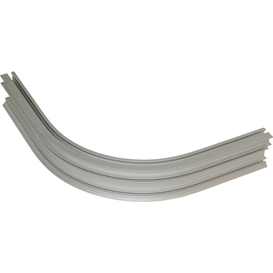 Curved overhead conveyor segment, horizontal profile opening, inner curve radius 400 mm, 180°.