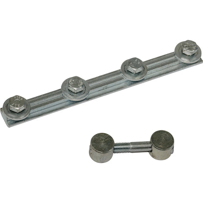 Butt and longitudinal connector set, with screws, pack of 10.